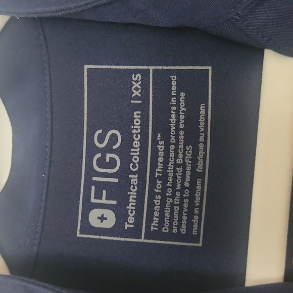 Figs XXS Rafaela Top Navy - Picture 4 of 4